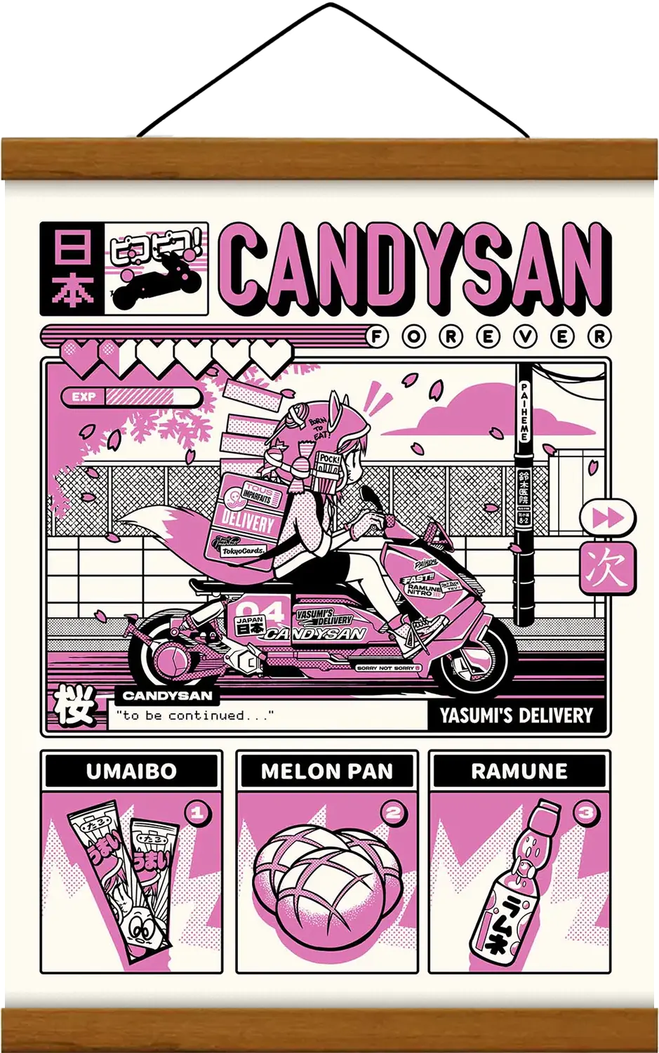 Affiche CANDYSAN - ICI JAPON