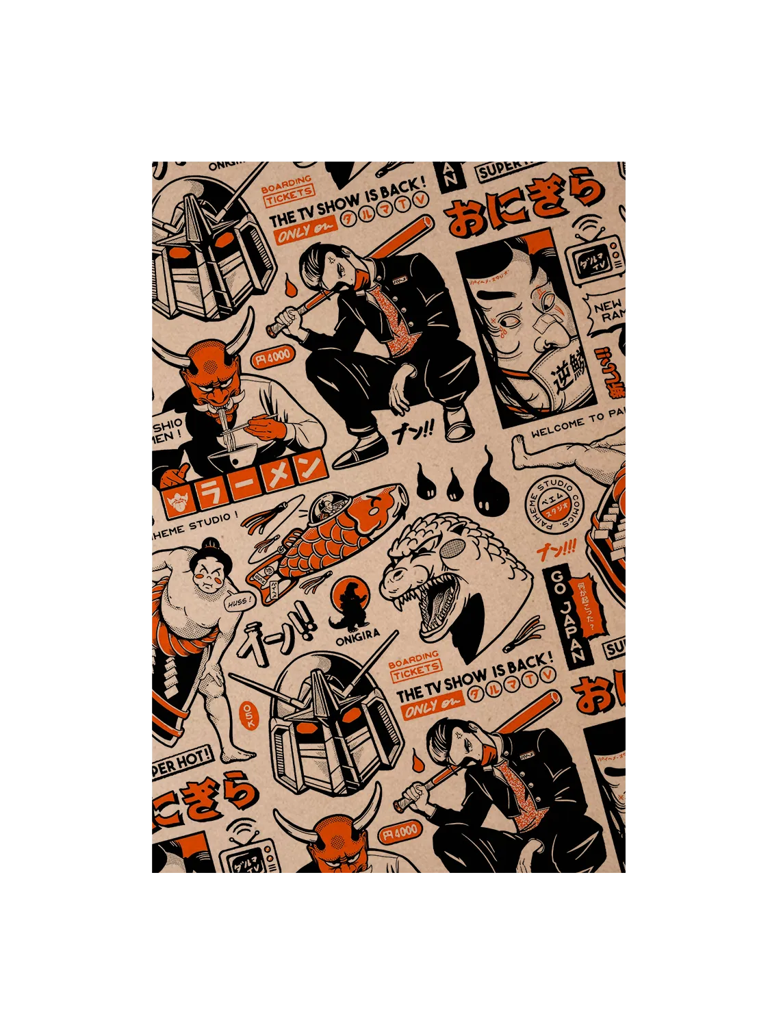 Carte postale pop culture Mix