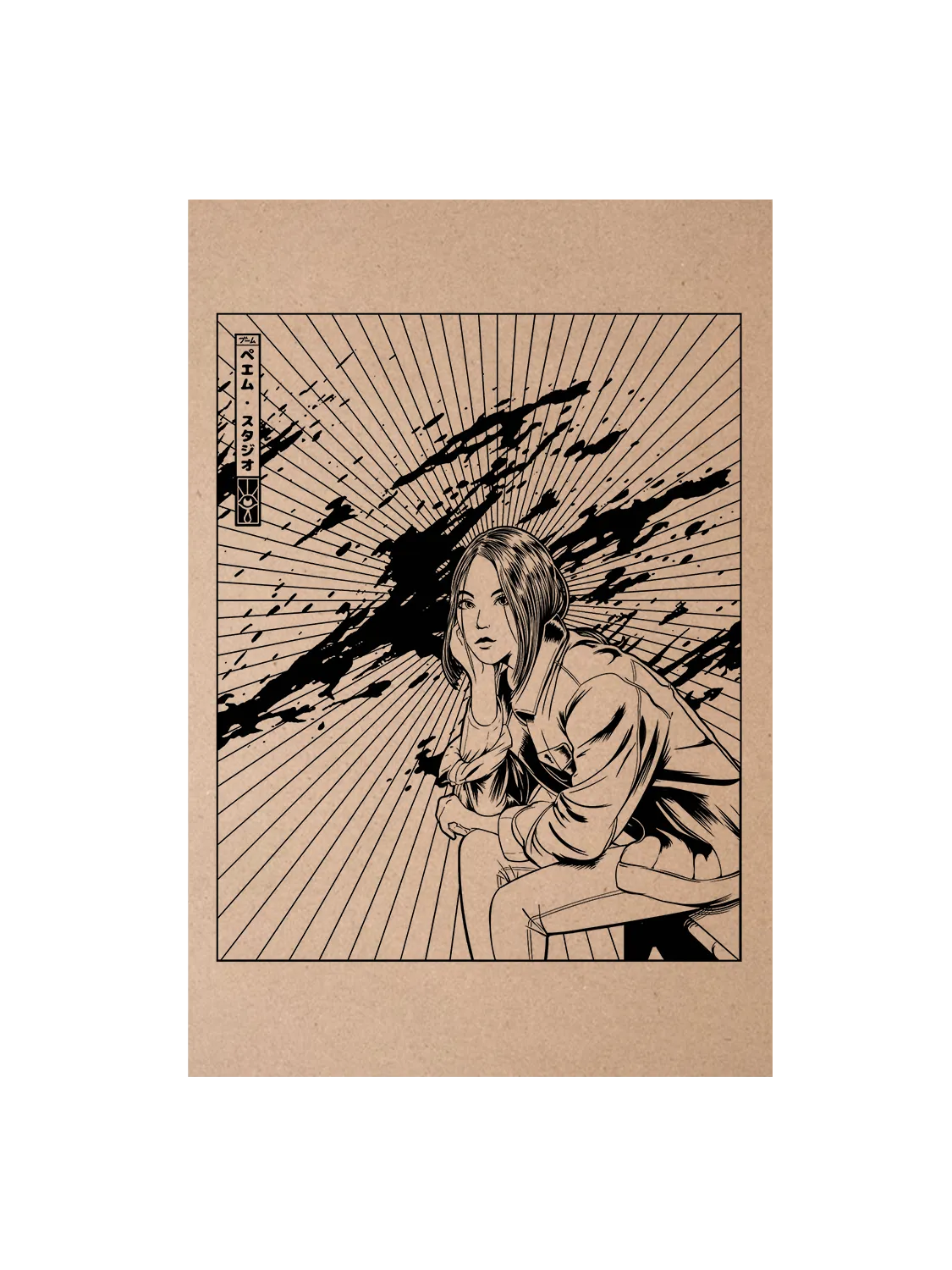 Carte postale vintage Blood Girl 3