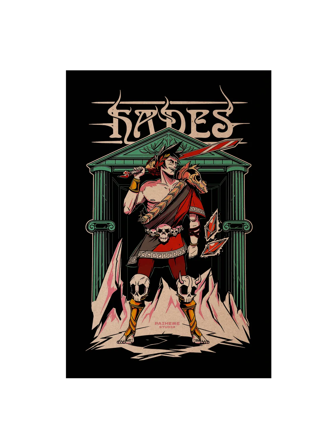 Carte postale pop culture Hades