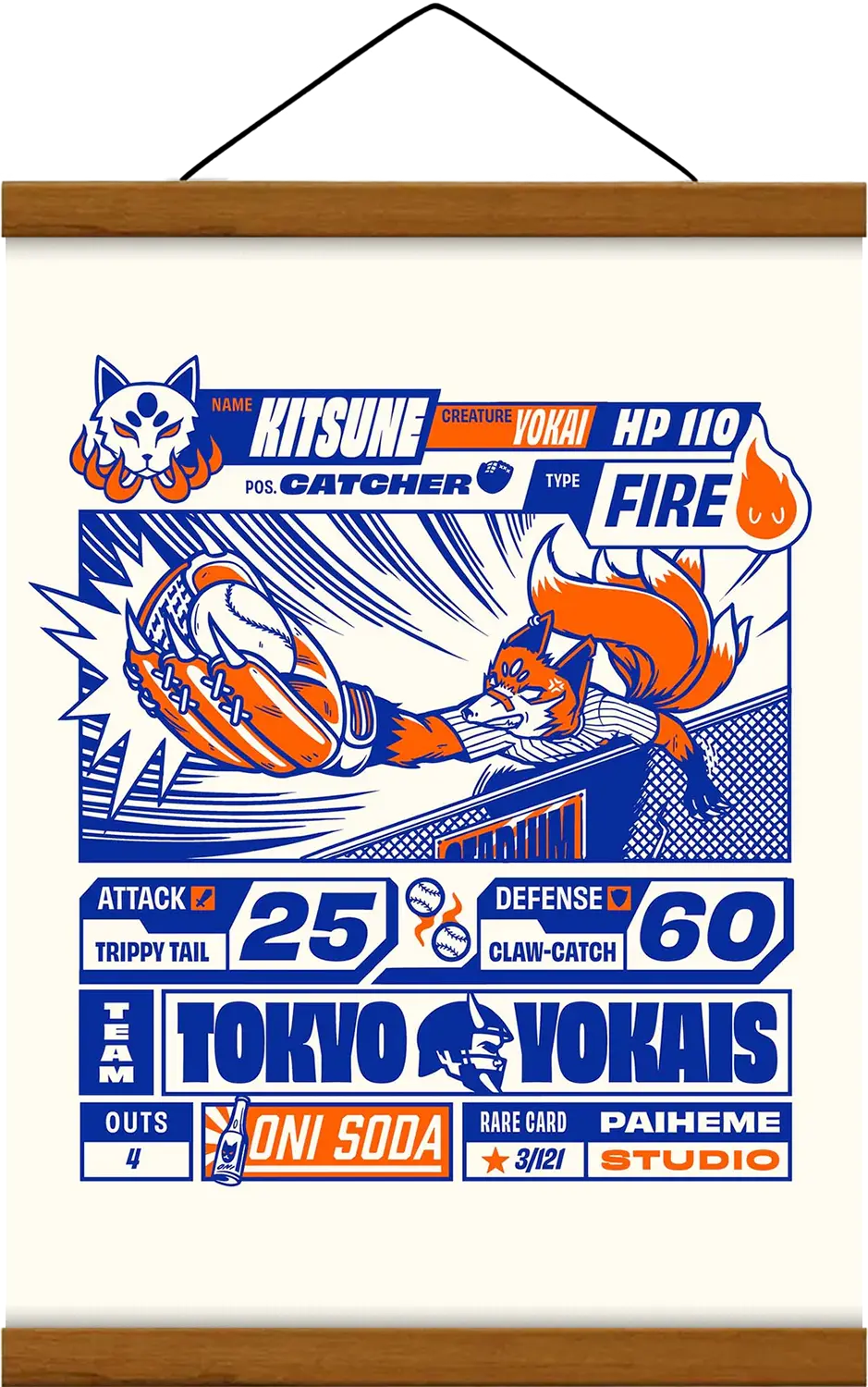KITSUNE Print ⚾