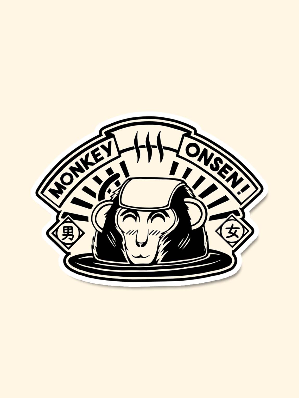 MONKEY ONSEN Sticker 🎏