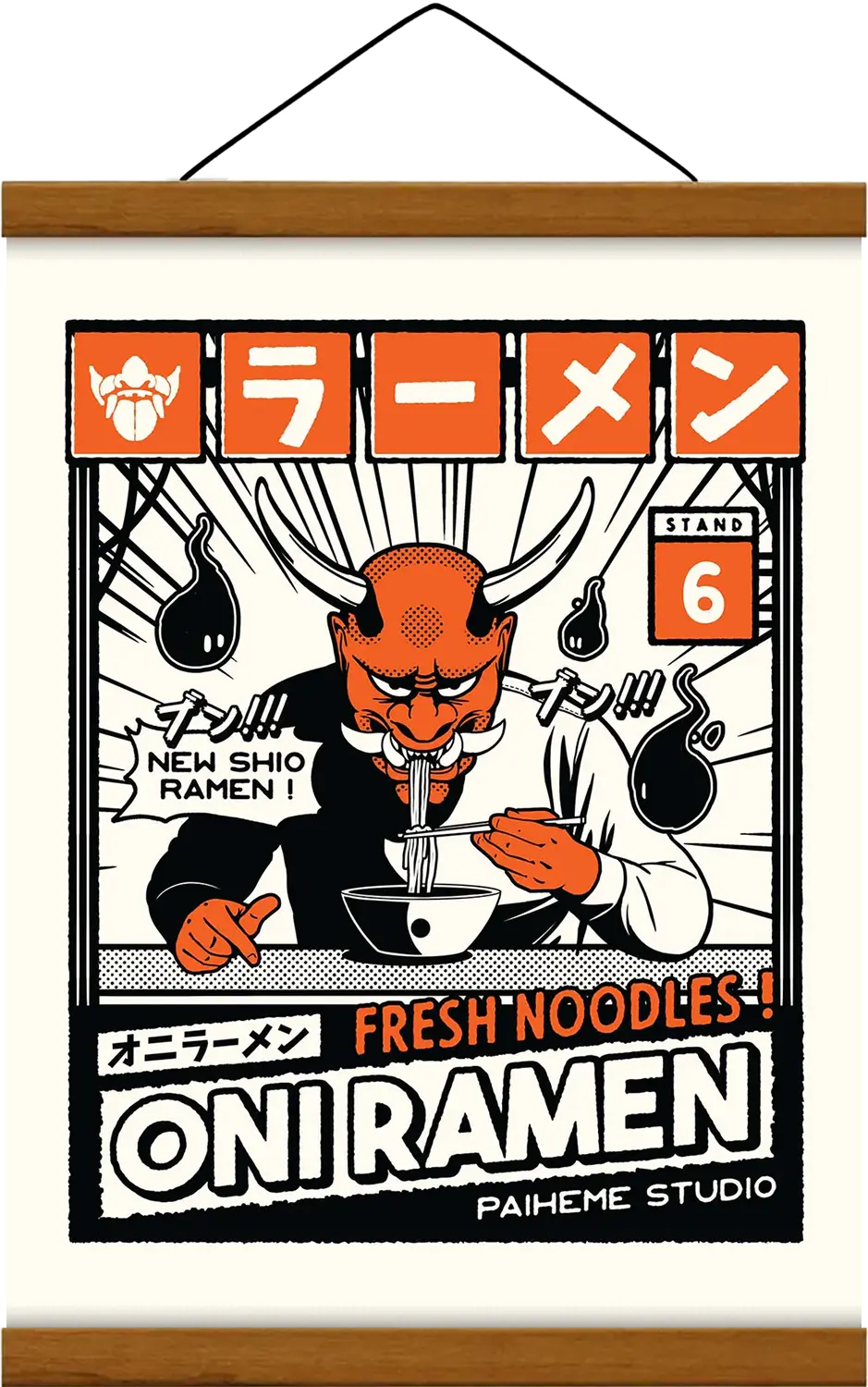 ONI RAMEN Print 🟧