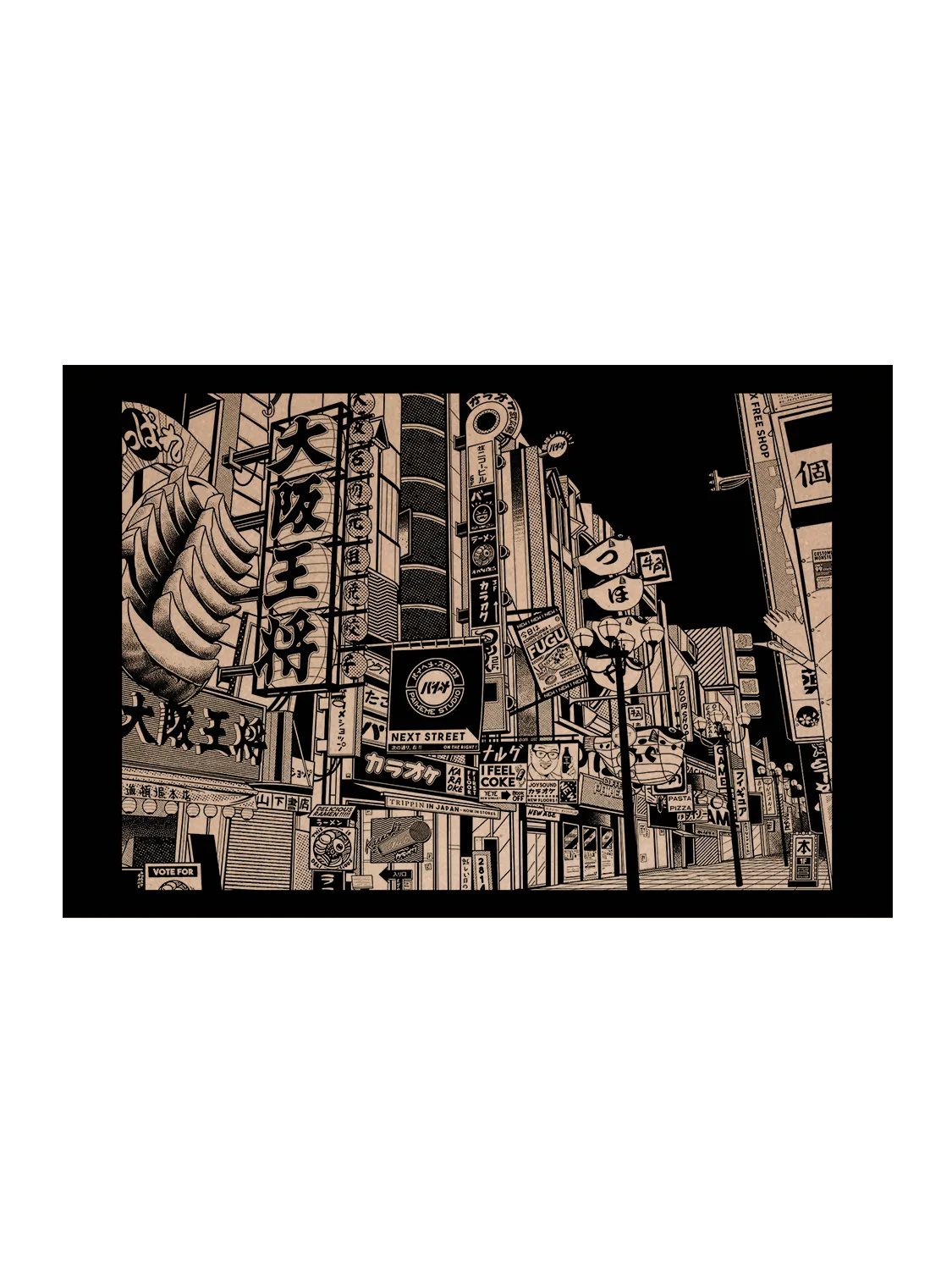 OSAKA STREET Carte Postale