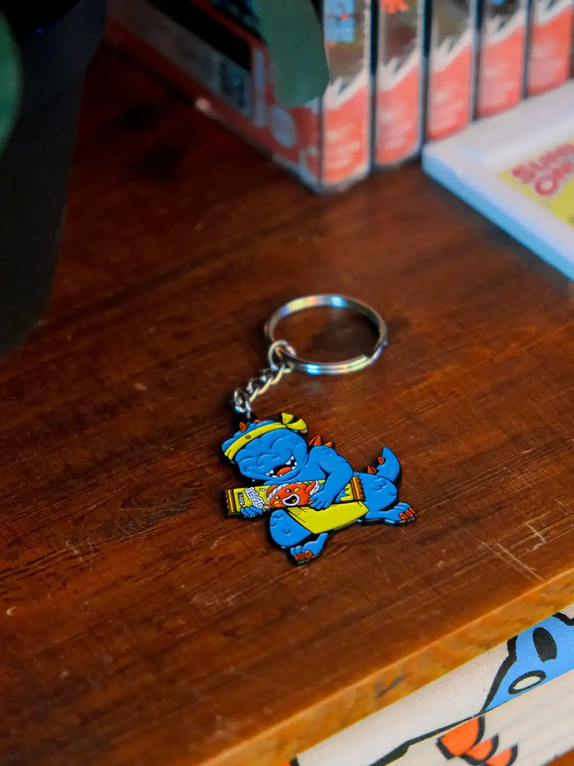 Porte-clés japonais Kaiju Chief, détail de l'illustration