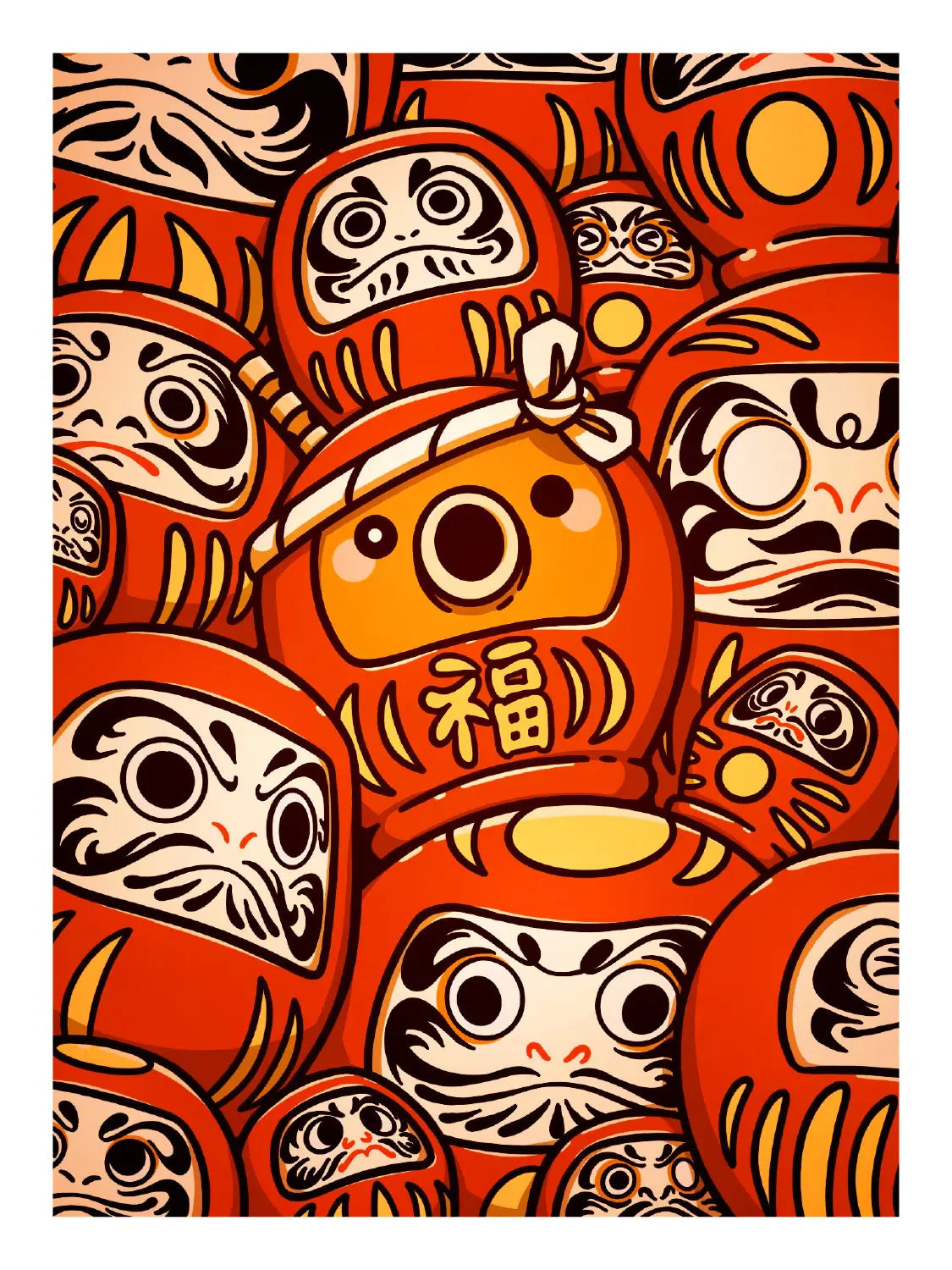 Affiche Poulpi Daruma
