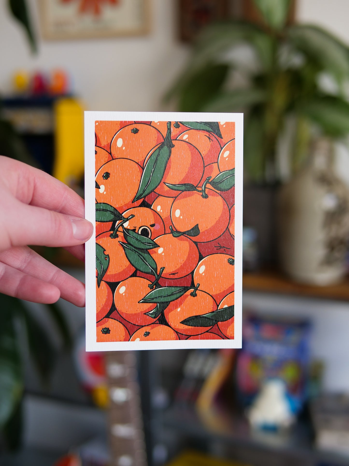 Carte postale Poulpi Orange