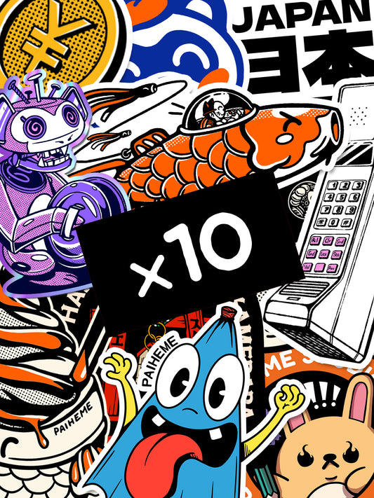 PACK STICKERS SURPRISE X10