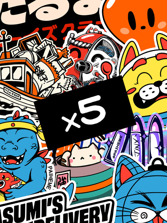 PACK STICKERS SURPRISE X5