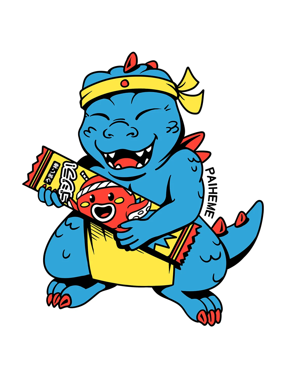 Sticker Kaiju Chief, collection Retro Toys vinyle brillant