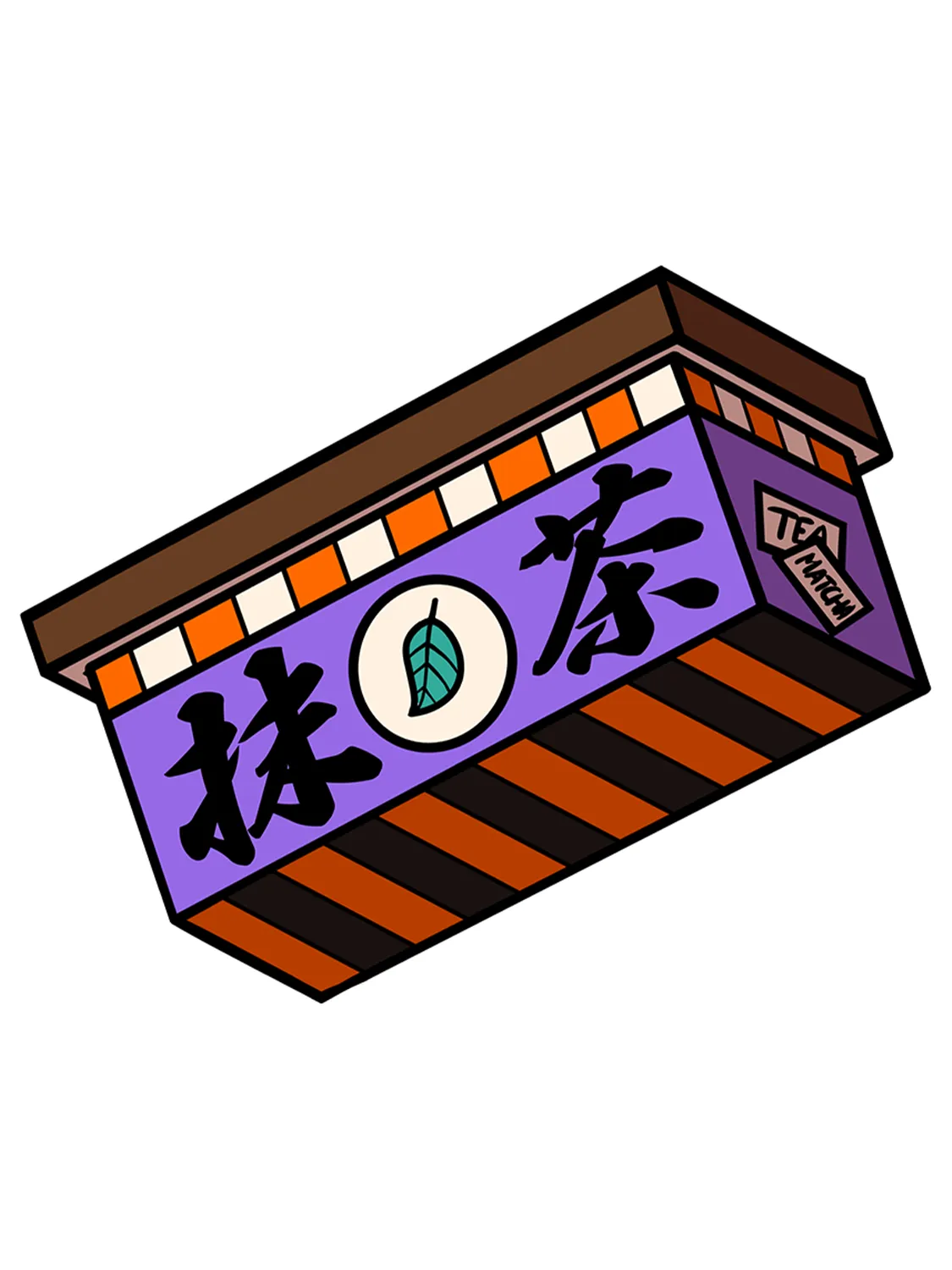 Sticker Tea, collection Konbini Japonais vinyle brillant