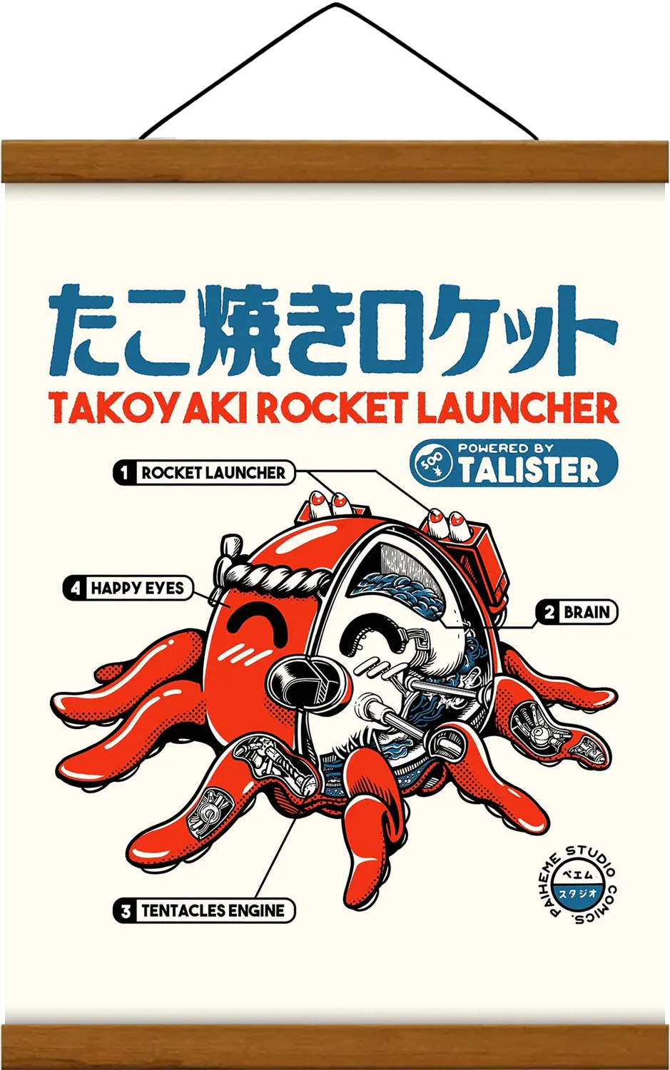 TAKOYAKI ROCKET Print π