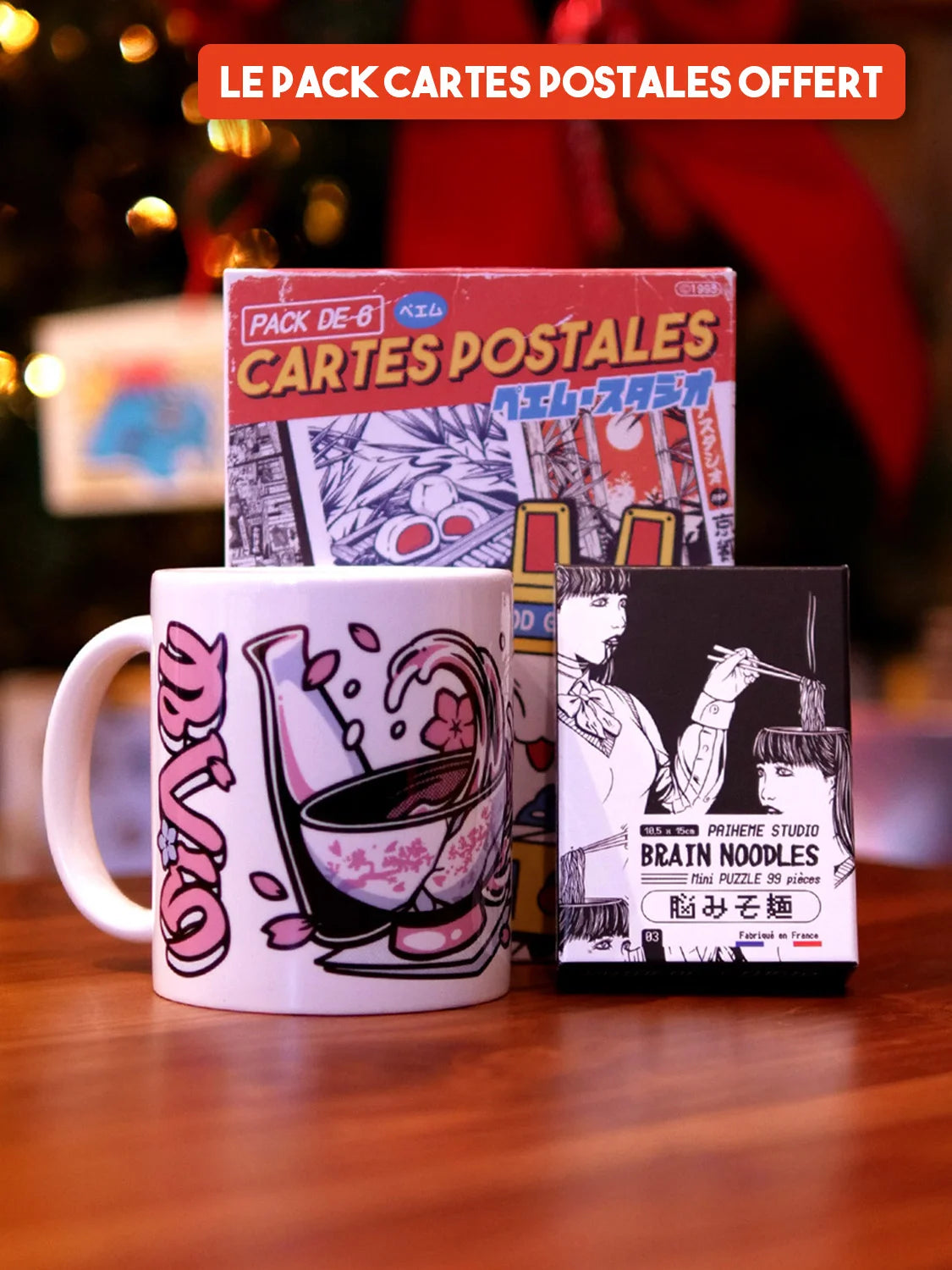 Pack Cadeau : Tasse + Mini-puzzle + Pack Cartes Postales