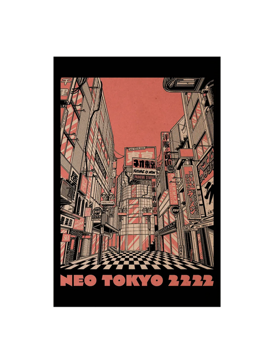 NEO TOKYO 2222 Carte Postale