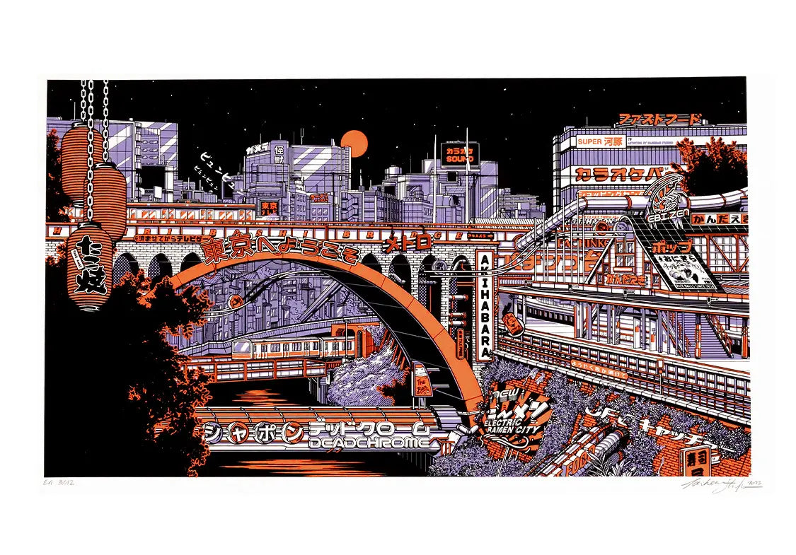 TOKYO BY NIGHT Sérigraphie🍹
