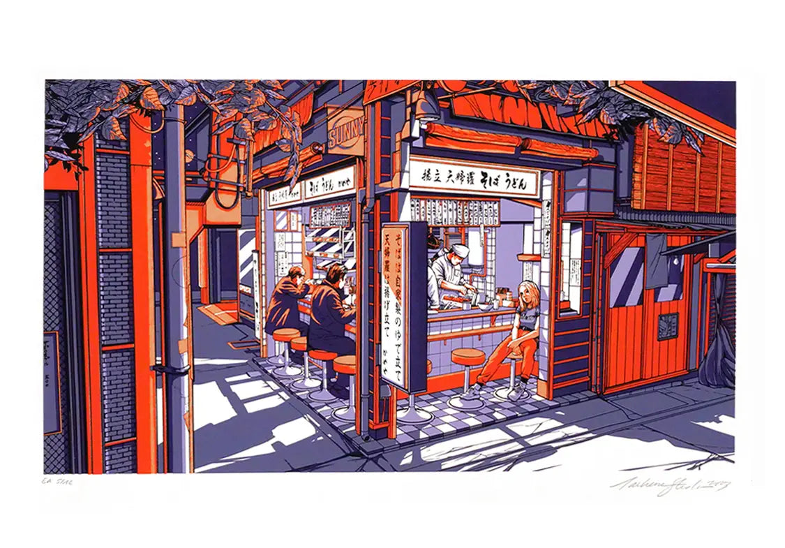 SHIBUYA BY NIGHT Sérigraphie🍹