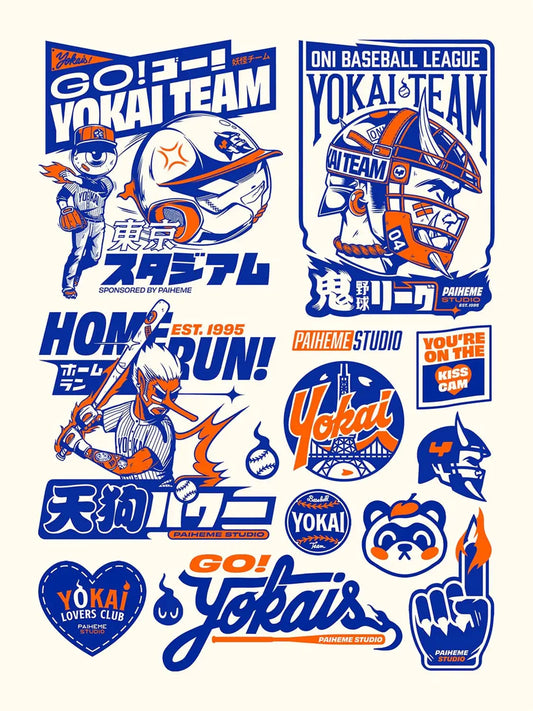 Affiche YOKAI TATTOOS ⚾
