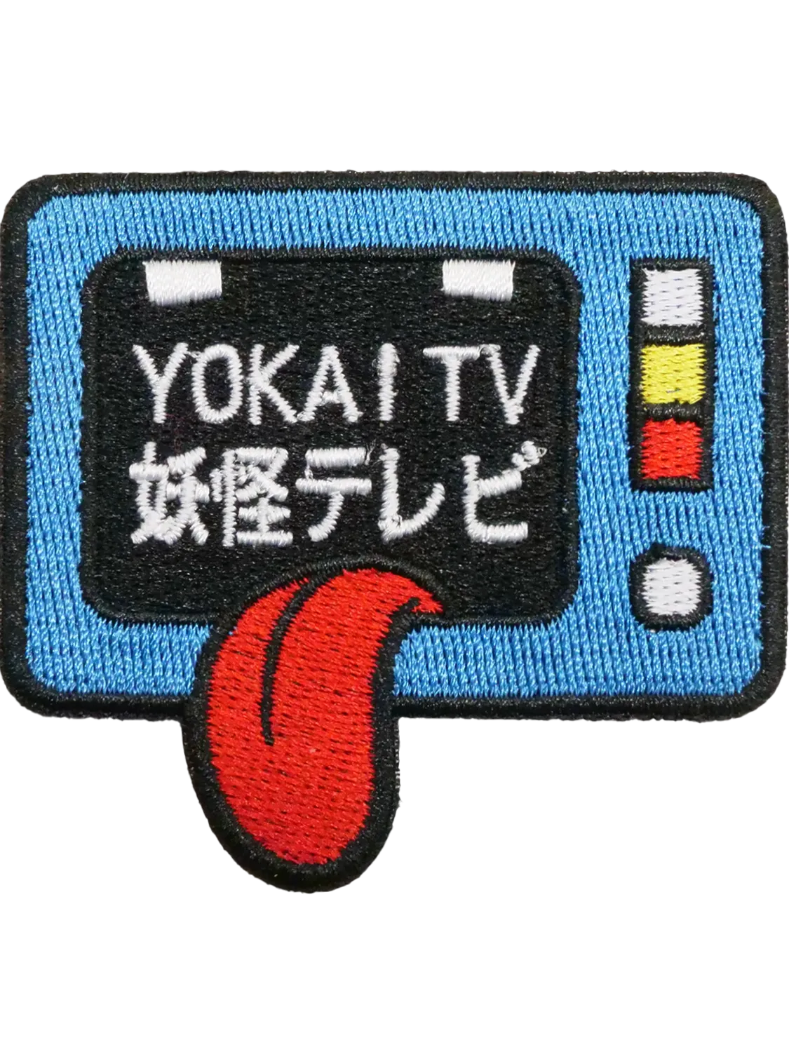 Patch japonais Yokai TV, brodé thermocollant