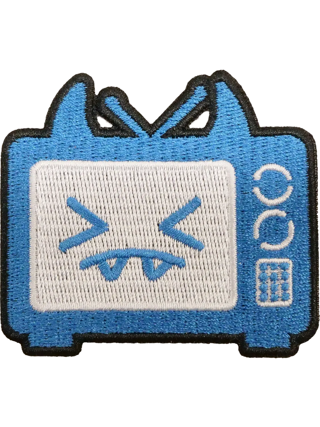 Tissu patch japonais Cute TV, brodé thermocollant