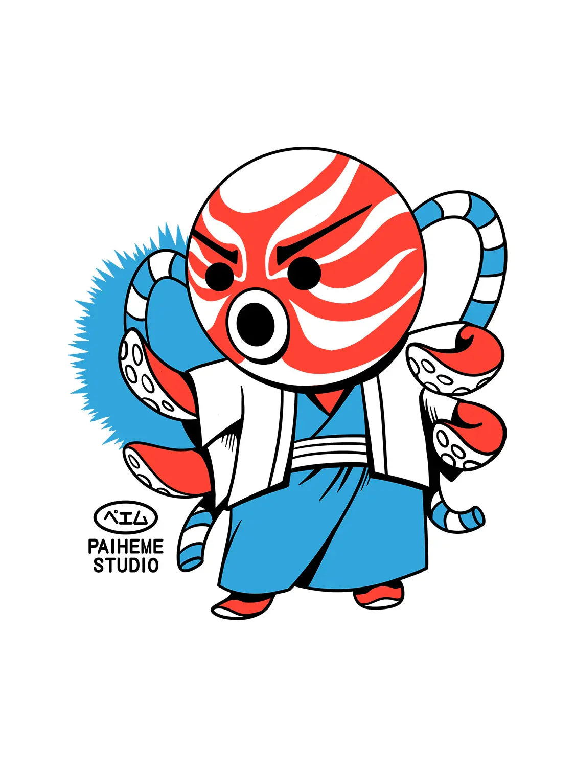 Tote bag japon Kabuki Tako, visuel porté