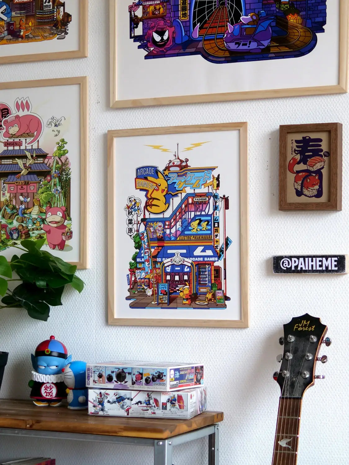 Pop culture affiche Arcade Storefront, mise en situation