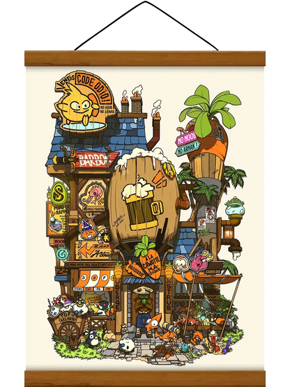 Affiche Storefront Astrub, avec baguette