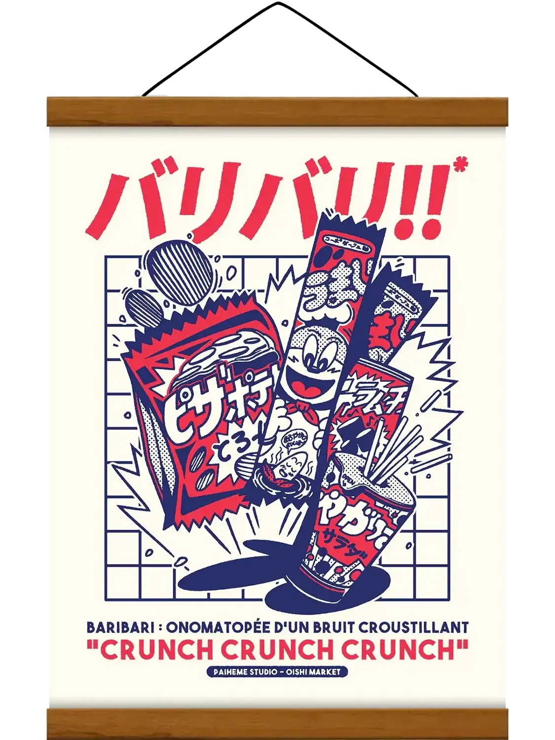 Affiche deco cuisine Crunch Crunch, mise en situation