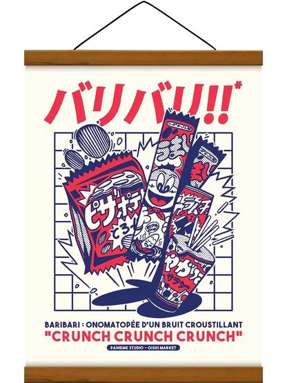 Affiche deco cuisine Crunch Crunch, mise en situation