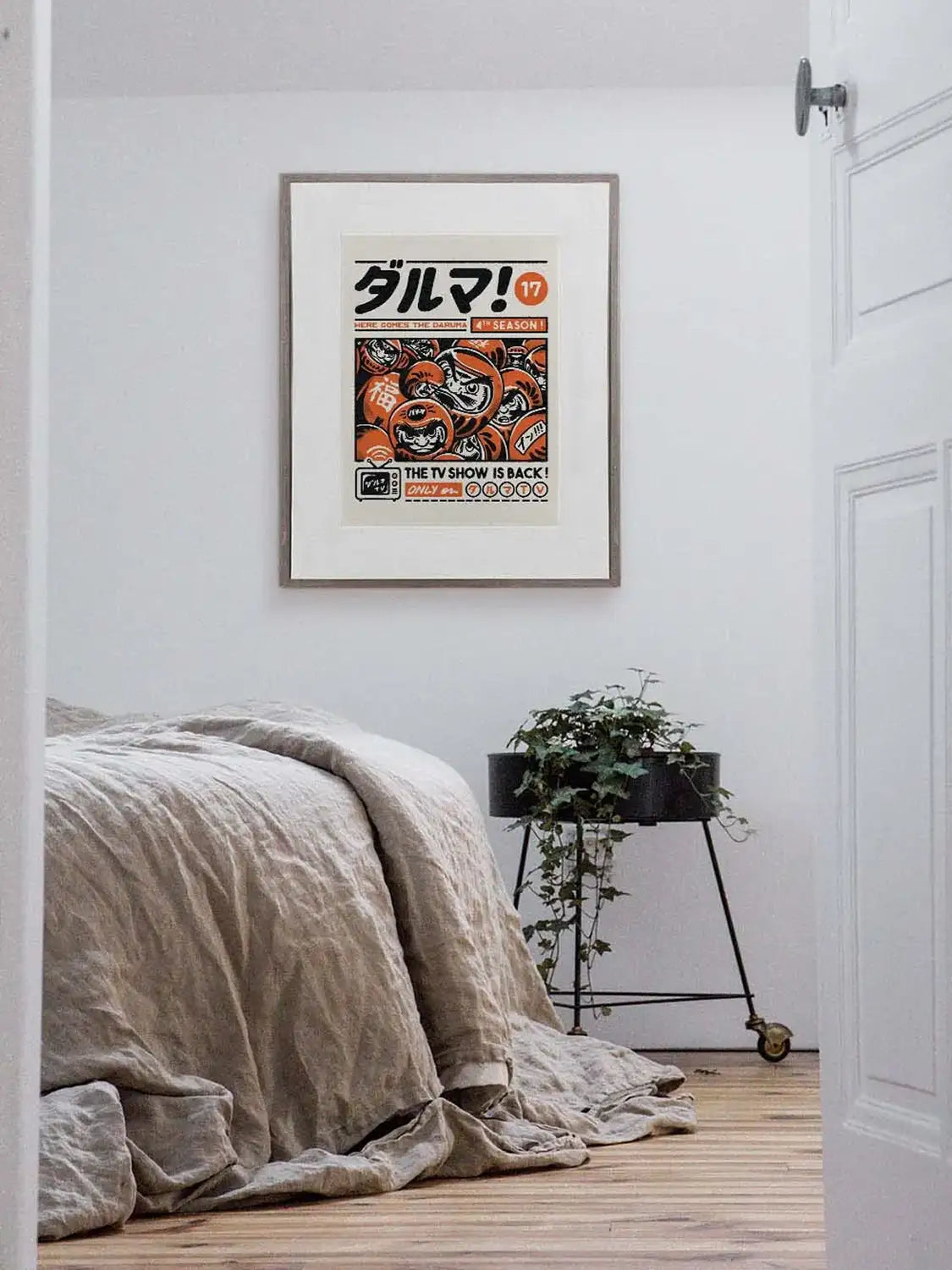 Affiche japonaise Daruma, mise en situation