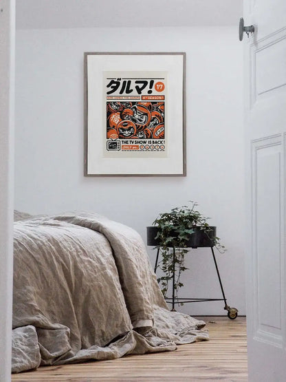 Affiche japonaise Daruma, mise en situation