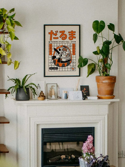 Affiche japonaise Inside Daruma, mise en situation