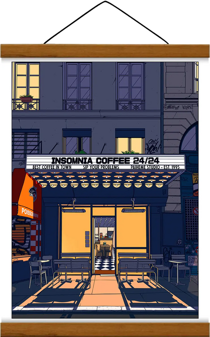 Devanture restaurant japonais Insomnia Coffee, détail