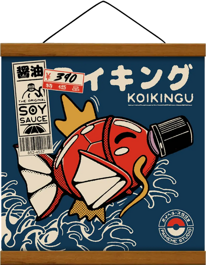 Pop culture art prints Koikingu, encadrée
