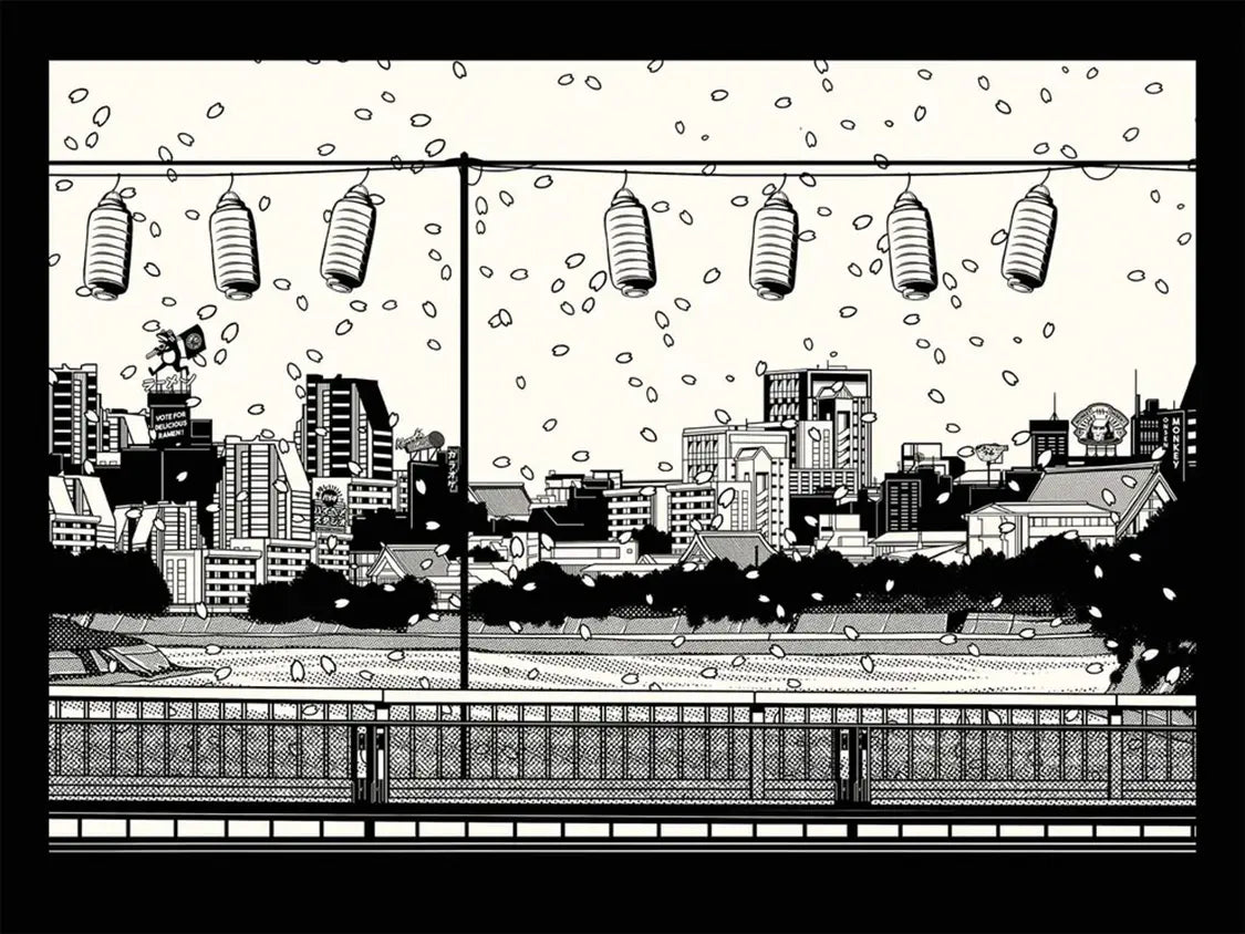 Affiche kyoto Kyoto Sakura, visuel complet