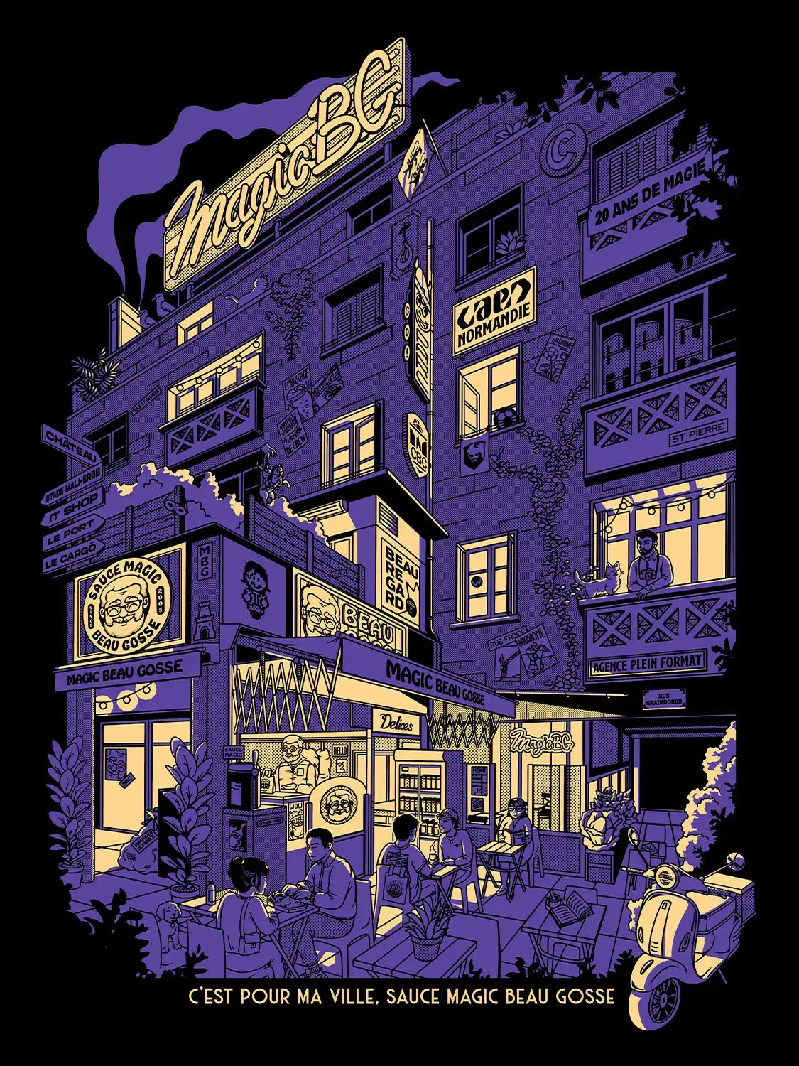 MAGIC BEAU GOSSE PRINT - Night