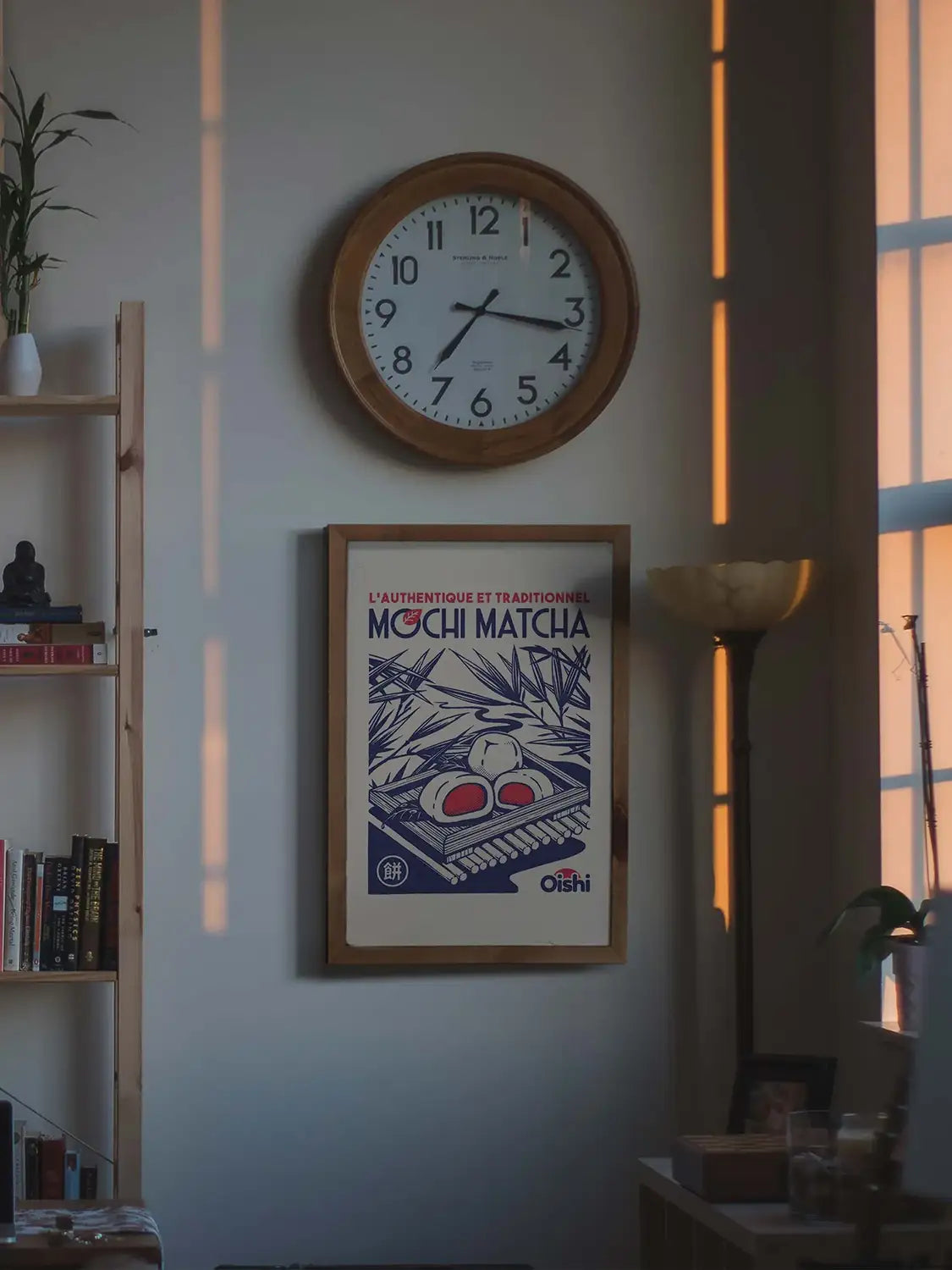 Affiche decoration cuisine Mochi Matcha, mise en situation