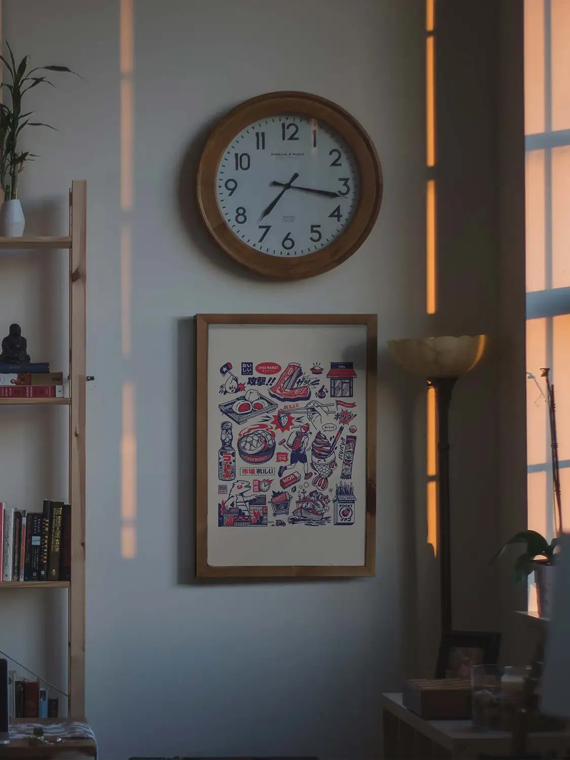 Affiche cuisine Oishi Tattoos, mise en situation