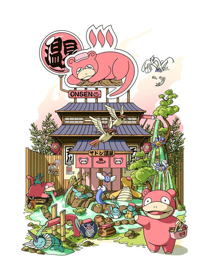 Pop culture prints Onsen Storefront, visuel complet