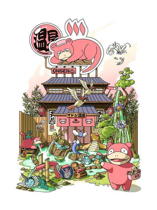 Pop culture prints Onsen Storefront, visuel complet