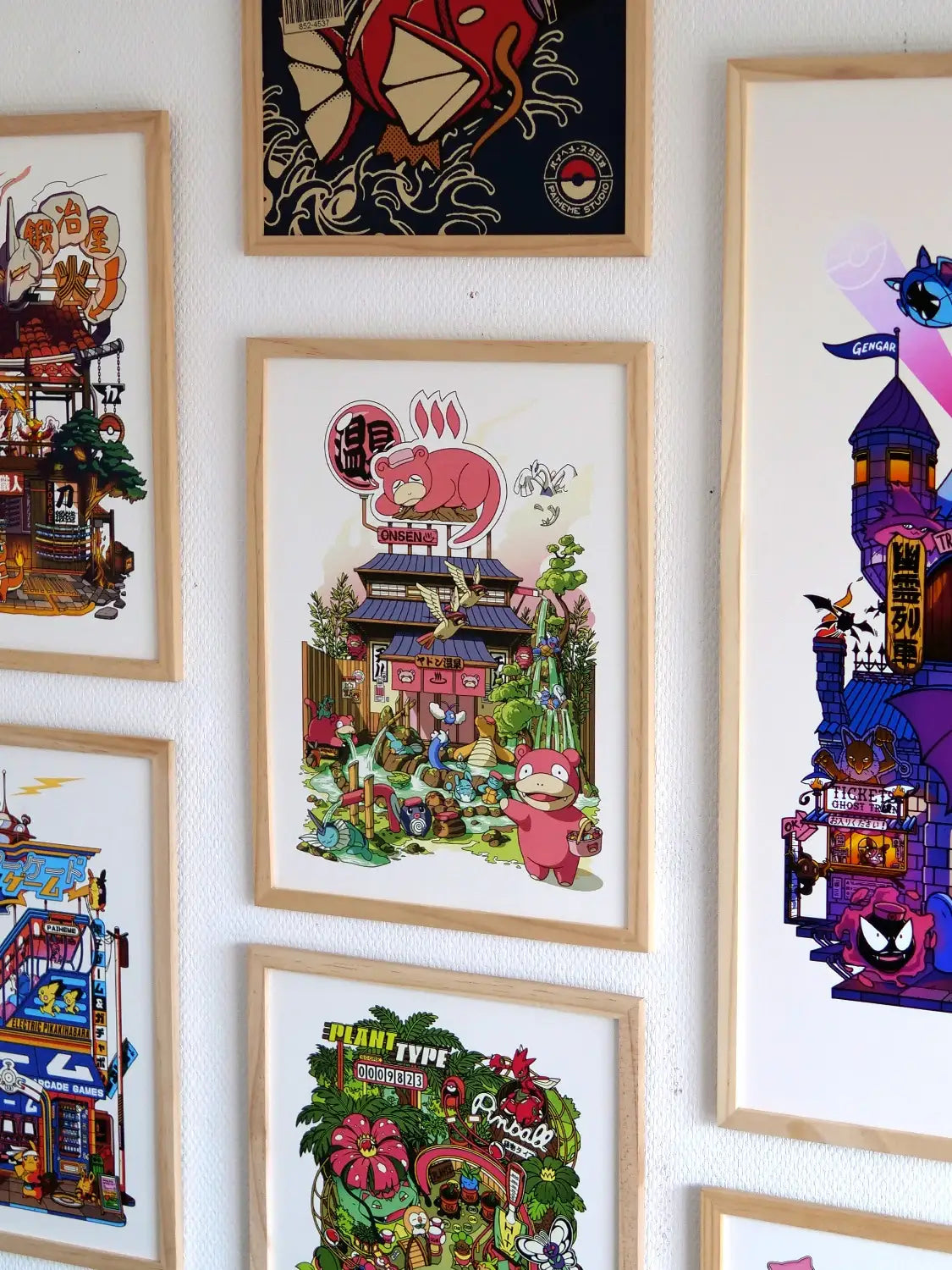 Pop culture prints Onsen Storefront, mise en situation