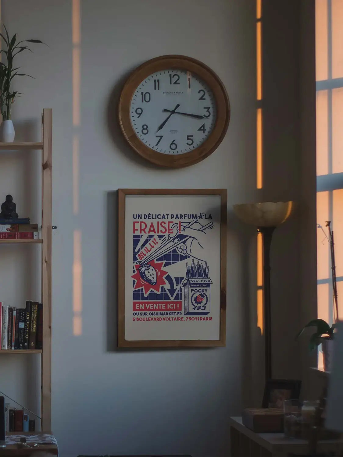 Affiche cuisine japonaise Pocky, mise en situation