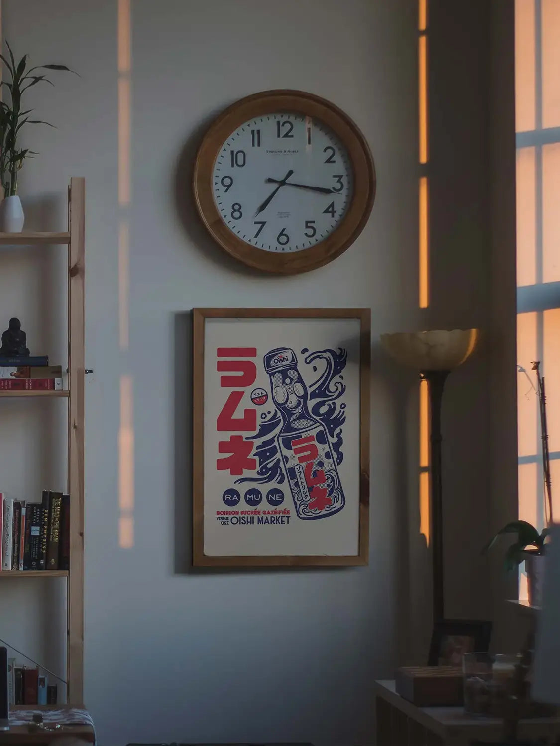 Affiche cuisine vintage Ramune, mise en situation