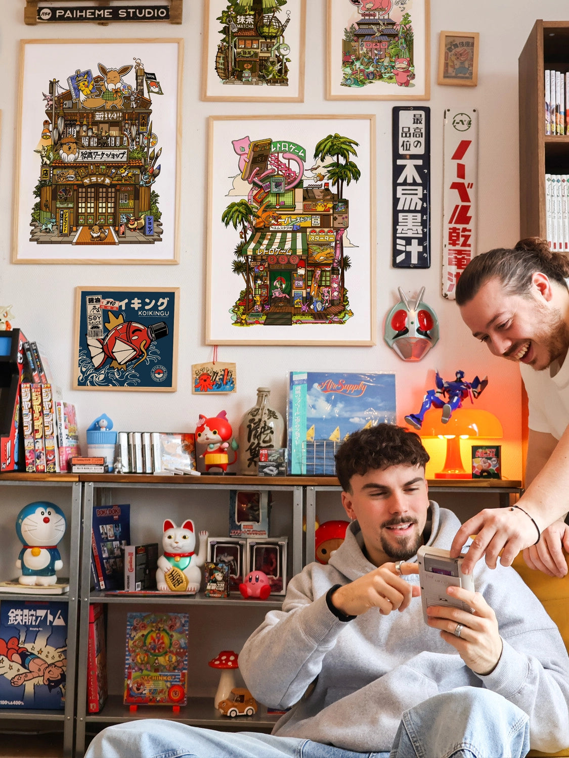 Pop culture prints Retro Games Storefront, avec baguette