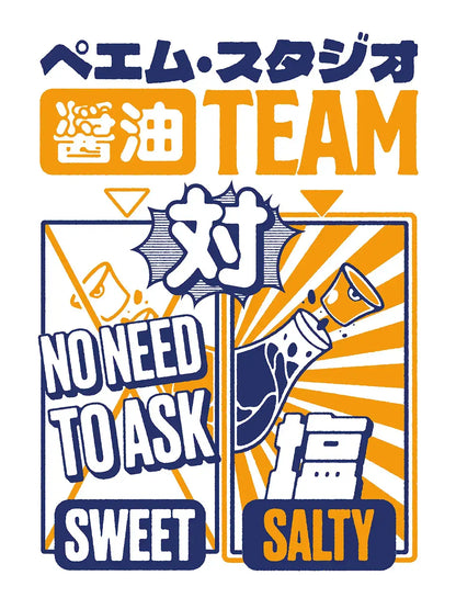 Affiche cuisine Team Salty, visuel complet