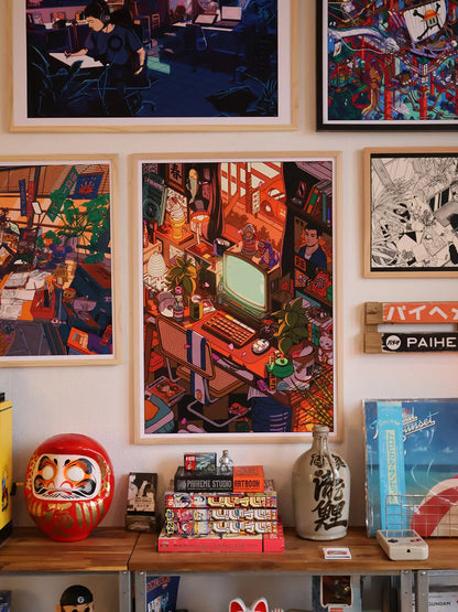 Affiche japonaise Spring Room, mise en situation