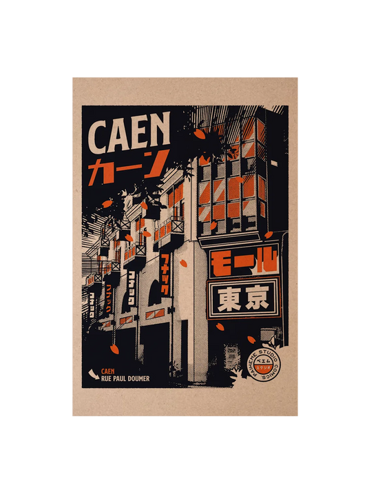CAEN IN JAPAN Postcard ✨