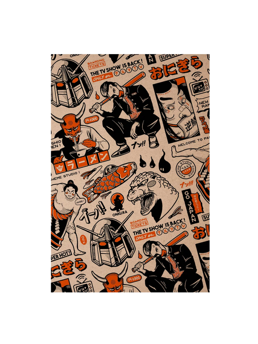 Carte postale pop culture Mix