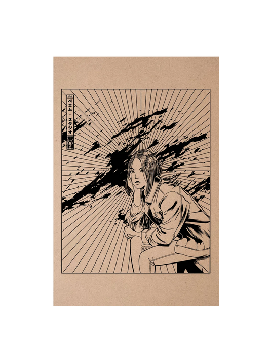 Carte postale vintage Blood Girl 3
