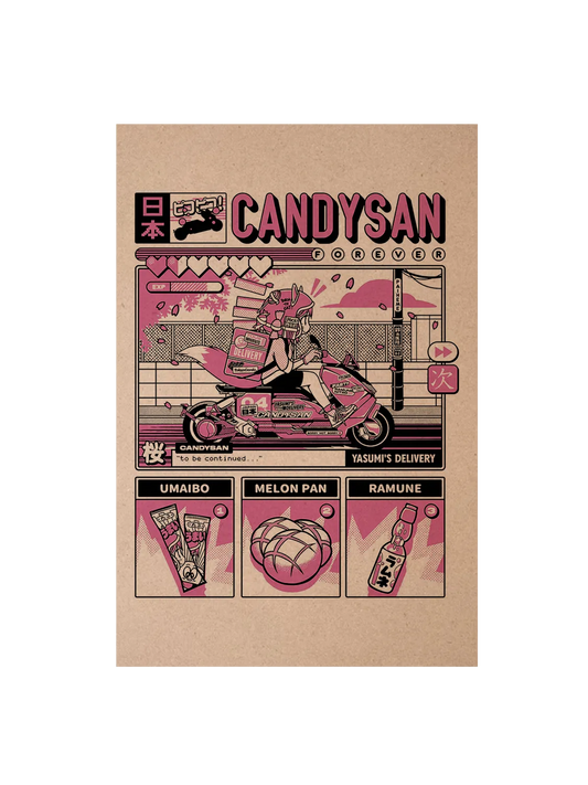 Carte postale japon Candysan