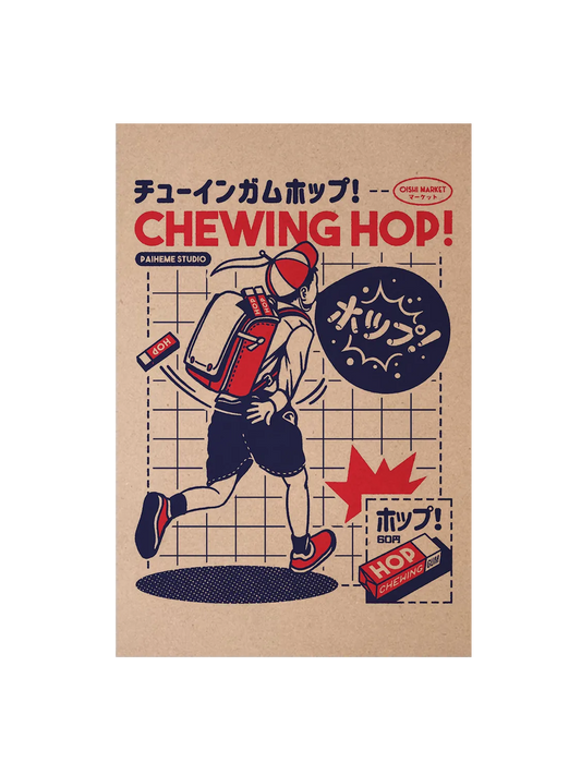 Carte postale vintage Chewing Gum